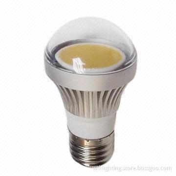 5W E27 COB LED Bulb with 85-265V AC Voltage